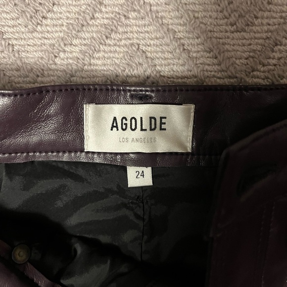 AGOLDE  - Recycled Leather 90's Pinch Waist - Picture 4 of 5